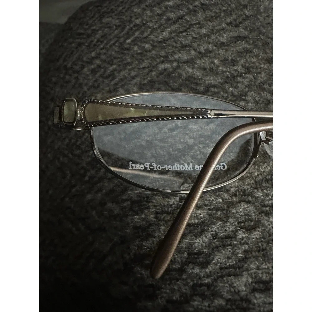 Jessica McClintock Eyeglass Frames JMC 185 Brown 52 17 135‎ Mother Pearl NEW